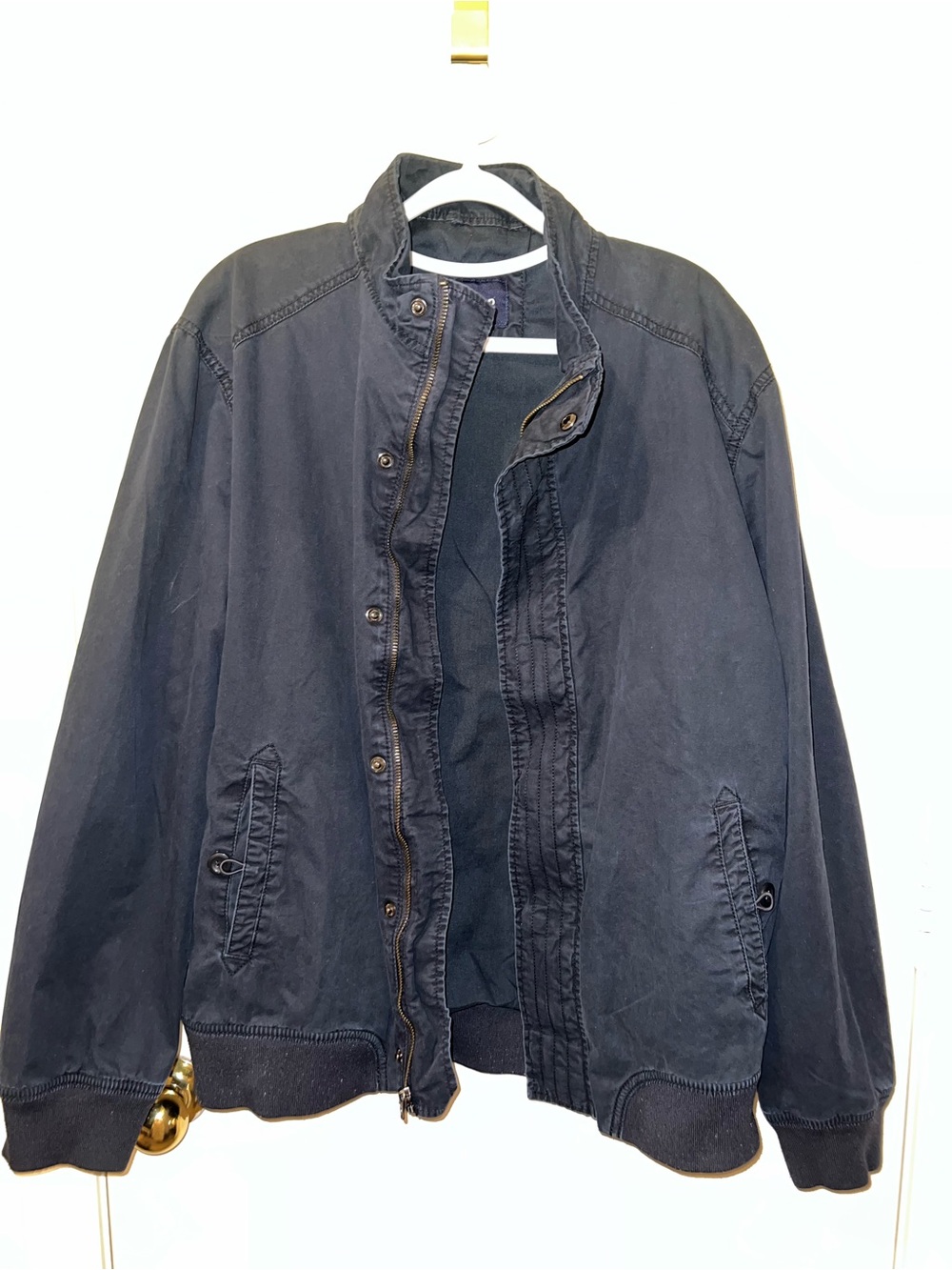 GAP Men's Dark Navy Bomber Jacket
